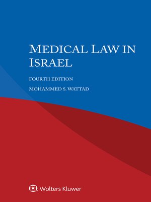 cover image of Medical Law in Israel